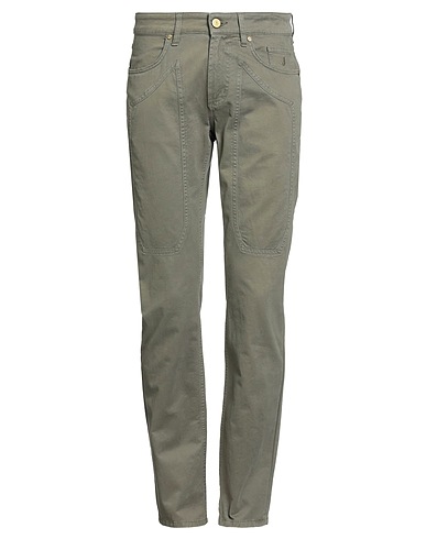JECKERSON Casual pants Military green 97% Cotton, 3% Elastane