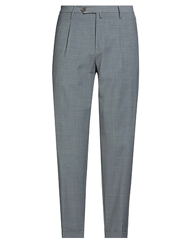 MYTHS Casual pants Grey 52% Wool, 43% Polyester, 5% Elastane