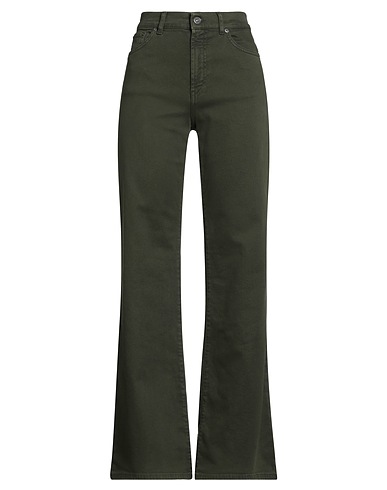 DONDUP Pantaloni jeans Verde militare 66% Cotone, 32% Lyocell, 2% Elastan