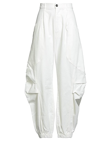 TRUE AVENUE Pantalone Bianco 98% Cotone, 2% Elastan