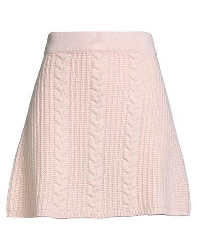 FTC Mini skirt Light pink 100% Cashmere
