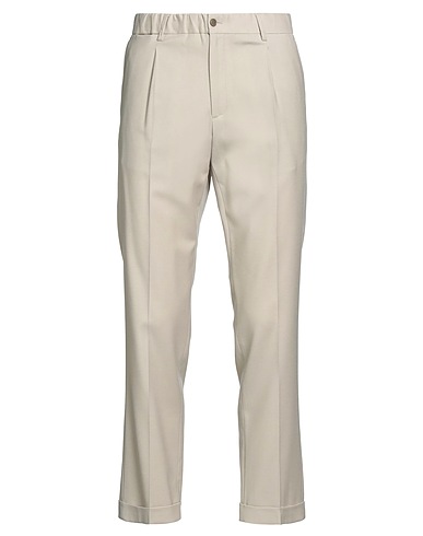 BRIGLIA 1949 Casual pants Beige 99% Virgin Wool, 1% Elastane