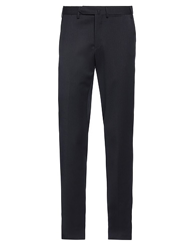 SANTANIELLO Casual trouser TO MAGENTA Navy blue 54% Polyester, 44% Wool, 2% Elastane