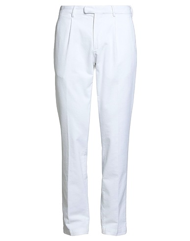 DEVORE INCIPIT Pantalone Bianco 81% Cotone, 10% Modal, 4% Seta, 4% Cachemire, 1% Elastan