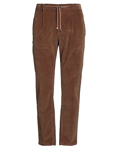CRUNA Casual pants Light brown 98% Cotton, 2% Elastane