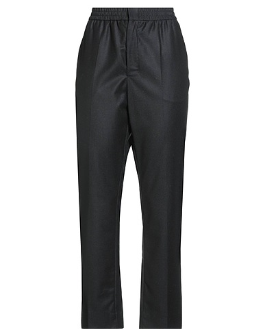 AMI ALEXANDRE MATTIUSSI Pantalone Nero 100% Lana Vergine