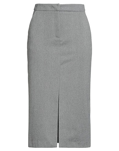 VILA Midi skirt Grey 50% Recycled polyester, 50% Polyester