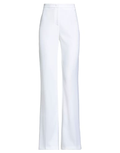 PINKO Casual trouser Off white 98% Polyester, 2% Elastane