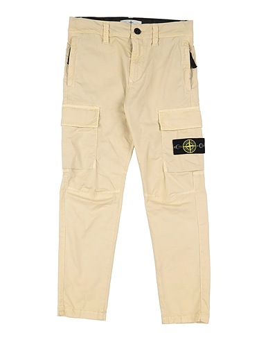 STONE ISLAND JUNIOR Pantalon Jaune pastel 97% Coton, 3% Élasthanne