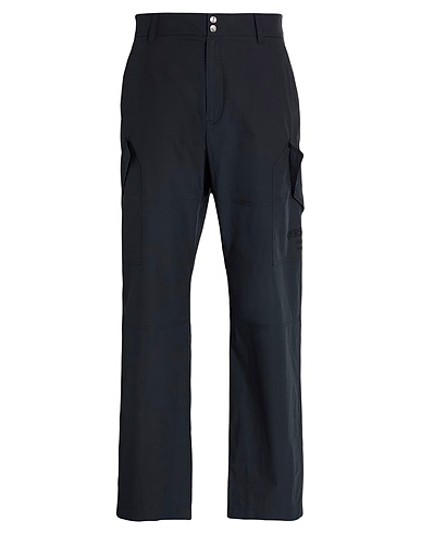 VERSACE Casual trouser Navy blue 100% Cotton, Viscose, Polyester