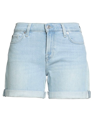 7 FOR ALL MANKIND Denim shorts Blue 99% Cotton, 1% Elastane