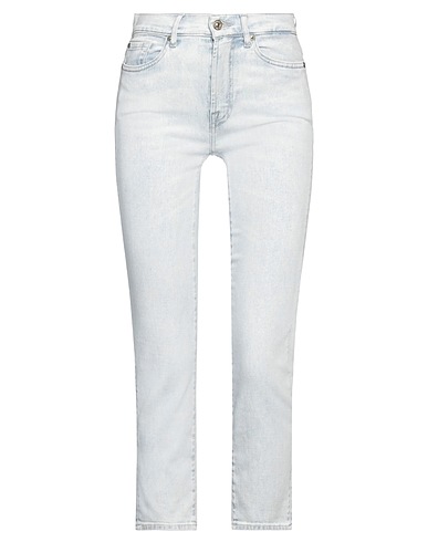 7 FOR ALL MANKIND Denim trousers Blue 92% Cotton, 6% Elastomultiester, 2% Elastane