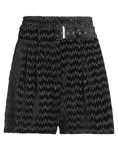 IRO Shorts & Bermuda Black 60% Viscose, 28% Polyamide, 10% Metallic fiber, 2% Elastane