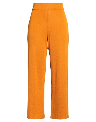 MARIA BELLENTANI Casual pants GIALLO OCRA 88% Viscose, 12% Polyamide