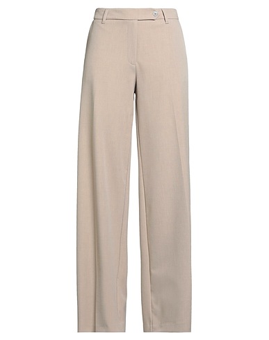 LANACAPRINA Pantalone Beige 67% Poliestere, 29% Viscosa, 4% Fibre elastiche