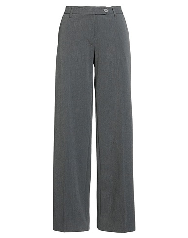 LANACAPRINA Casual pants Lead 67% Polyester, 29% Viscose, 4% Elastic fibres