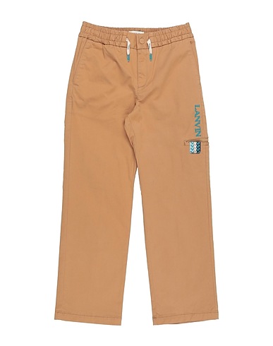 LANVIN Casual pants Camel 98% Cotton, 2% Elastane