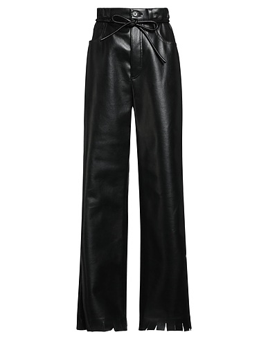 NANUSHKA Casual trouser 100% Polyester, Polyurethane, Leather, Polyamide