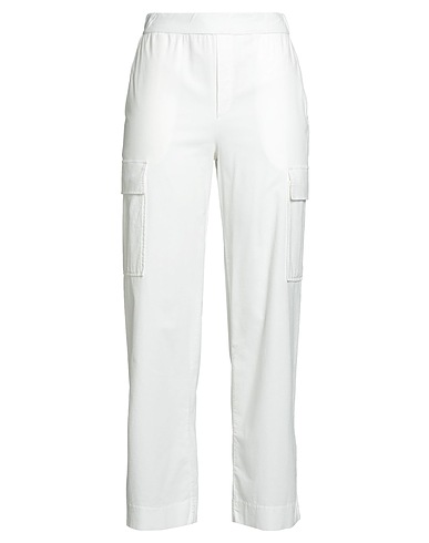 WHYCI Pantalón Blanco 97% Algodón, 3% Fibras elásticas