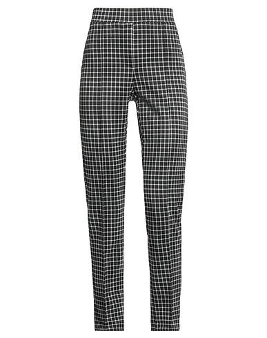 ELENA MIRÒ Casual trouser Black 81% Polyester, 14% Polyamide, 5% Elastane