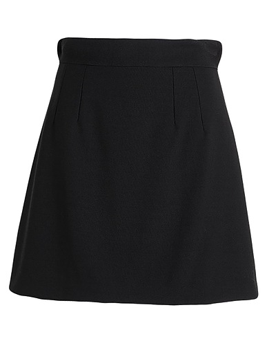 DOLCE&GABBANA Mini skirt Black 97% Virgin Wool, 2% Polyamide, 1% Elastane