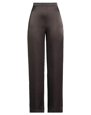 IRO Casual trouser Dark brown 100% Silk