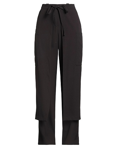 SUNNEI Casual pants Dark brown 55% Polyester, 45% Virgin Wool