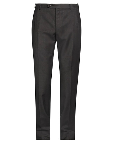 BRIONI Casual trouser Dark brown 100% Virgin Wool