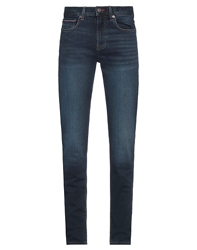 TOMMY HILFIGER Denim trousers Blue 90% Cotton, 8% Elastomultiester, 2% Elastane