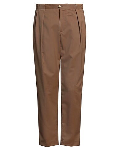 BRIGLIA 1949 Casual pants Brown 54% Virgin Wool, 45% Polyester, 1% Elastane