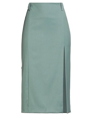 JIJIL Midi skirt Sage green 64% Polyester, 33% Viscose, 3% Elastane