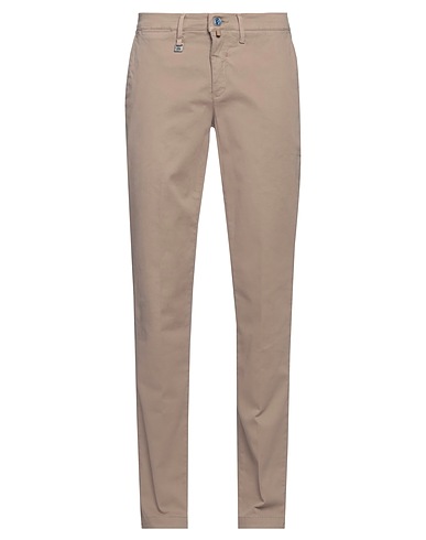 BARBATI Casual pants Beige 98% Cotton, 2% Elastane