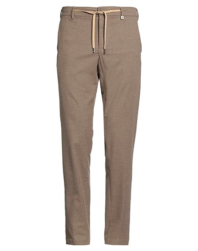 MYTHS Casual trouser Light brown 69% Polyester, 29% Viscose, 2% Elastane