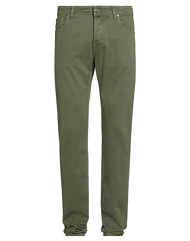 JACOB COHЁN Pantaloni jeans Verde militare 49% Cotone, 49% Lyocell, 2% Elastan, Poliestere
