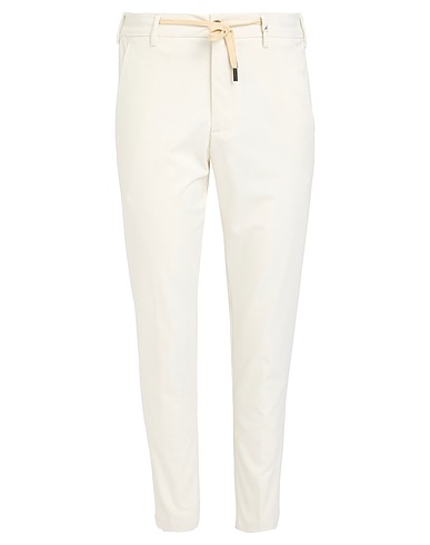 MYTHS Casual trouser Off white 68% Polyester, 30% Viscose, 2% Elastane