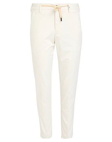 MYTHS Casual pants OFF WHITE 68% Polyester, 30% Viscose, 2% Elastane