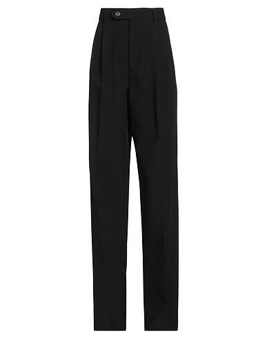 SPORTMAX Casual trouser Black 75% Virgin Wool, 25% Polyamide