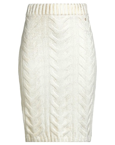 GUESS Midi skirt Cream 60% Polyamide, 30% Wool, 10% Acrylic