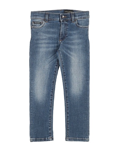 DOLCE&GABBANA Denim pants Blue 98% Cotton, 2% Elastane, ABS - Acrylonitrile Butadiene Styrene, Polyester, Brass