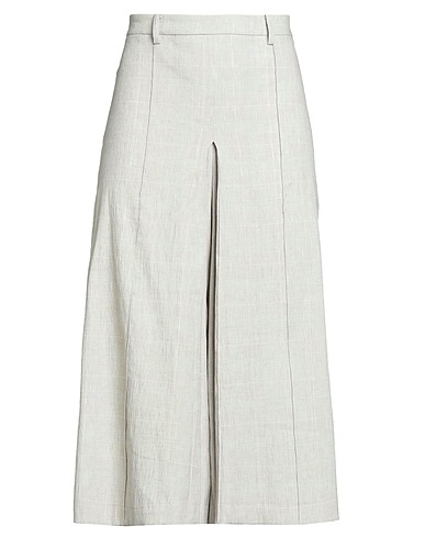 ERIKA CAVALLINI Casual trouser Beige 75% Linen, 24% Viscose, 1% Elastane