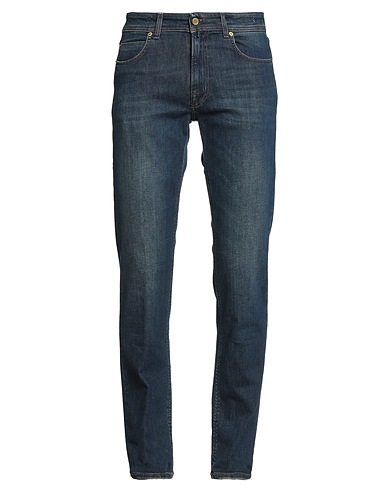 BRIGLIA 1949 Denim trousers Blue 99% Cotton, 1% Elastane