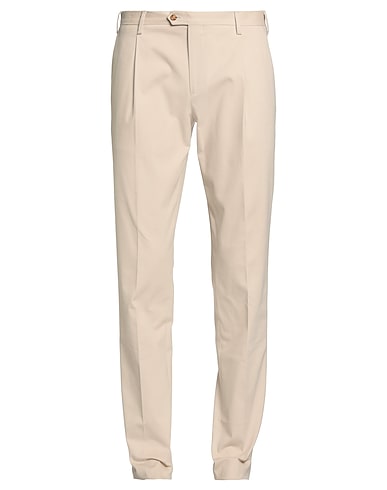 LARDINI BOTTOMWEAR Beige 98% Cotton, 2% Elastane