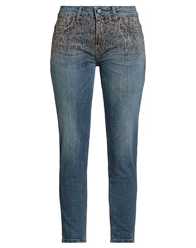 LIU •JO Denim trousers Blue 98% Cotton, 2% Elastane
