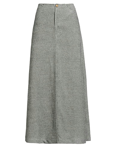 ALYSI Long skirt CRÈME Grey 75% Viscose, 25% Virgin Wool