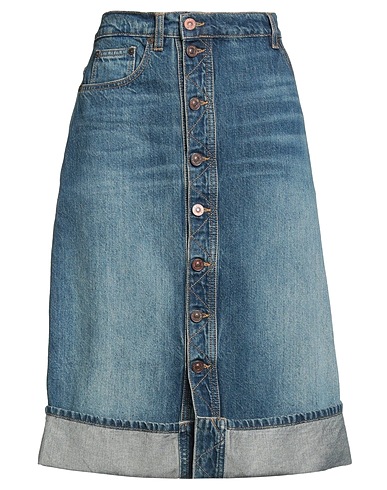 VICTORIA BECKHAM Gonna jeans Blu 100% Cotone
