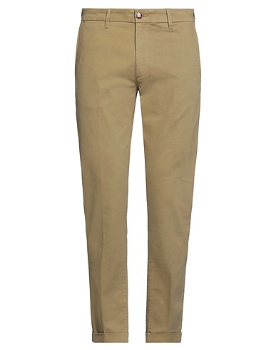 RE_HASH Casual trouser Sage green 98% Cotton, 2% Elastane