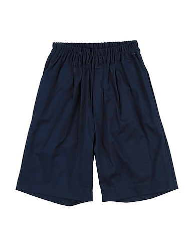 SKILL_OFFICINE Shorts & Bermuda Midnight blue 97% Cotton, 3% Elastane