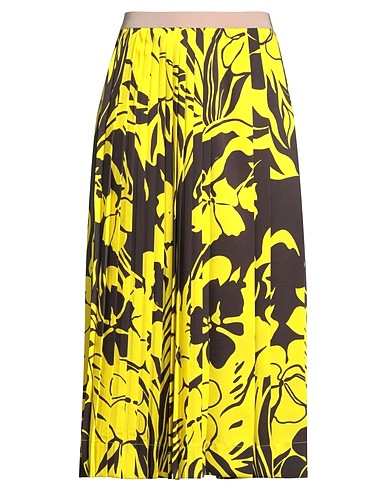 N°21 Midi skirt Yellow 100% Polyester
