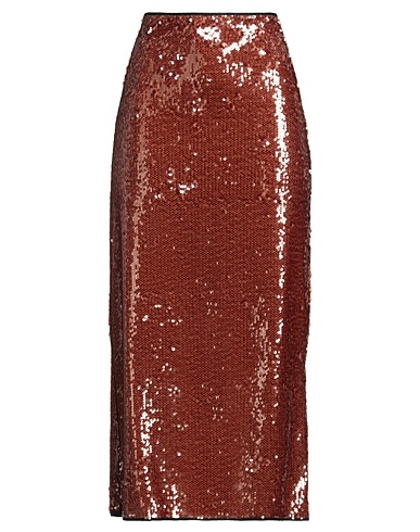 ALYSI Midi skirt CHOCOLAT Brown 100% Polyester