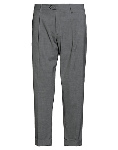 GAZZARRINI Casual trouser Lead 59% Wool, 39% Polyester, 2% Elastane